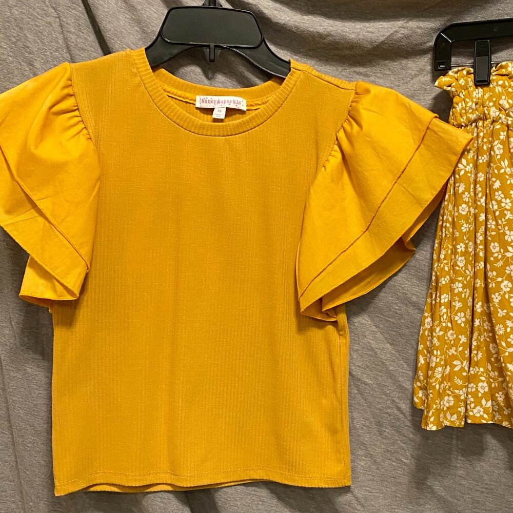 Honey & Sparkle Top girls XL with I.N. Girl Skirt Outfit girls LARGE 14 - Picture 8 of 9
